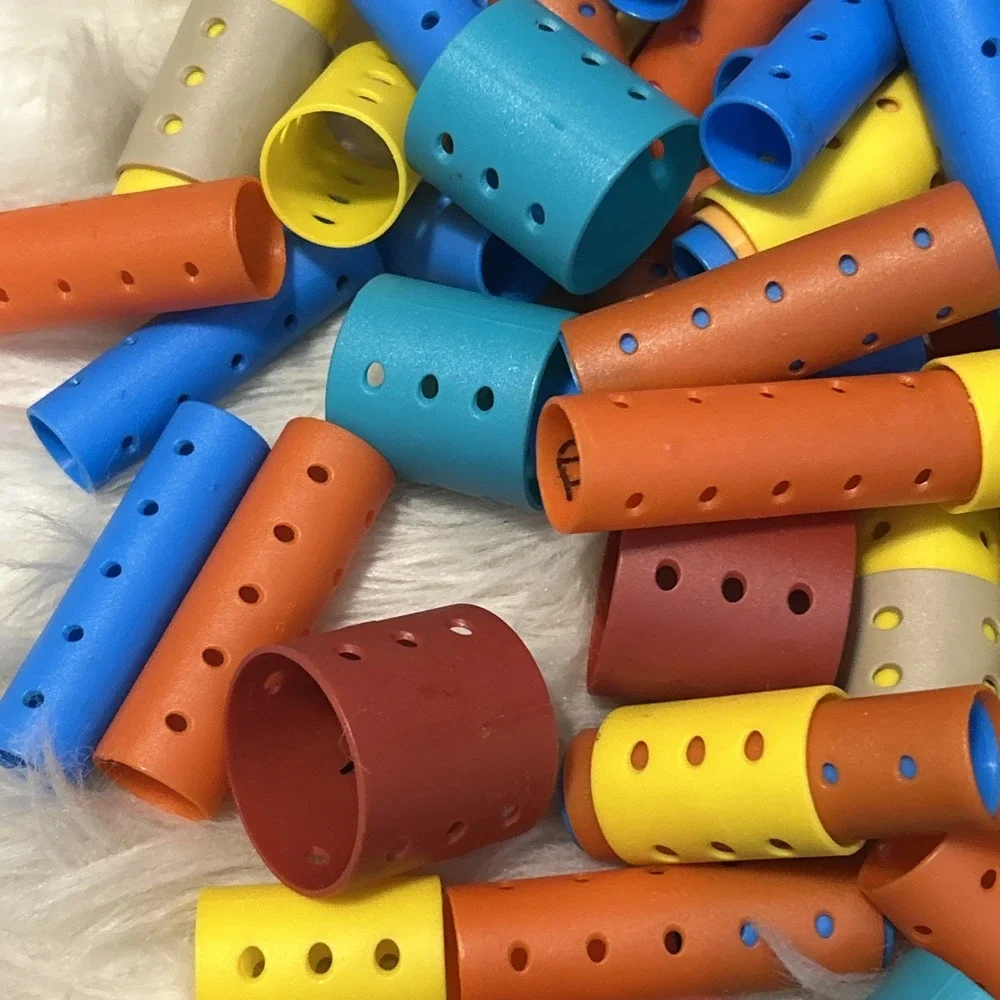 HUGE Lot 226 Pieces Hair Rollers Curlers Nesting‎ Retro Plastic Mixed Size Clips
